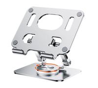 (Silver) HYwys Metal Laptop Stand Adjustable Computer Stand for Desk Ergonomic Aluminum Holder for 4-13 inch Tablets Sliver