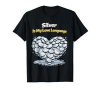Silver Is My Love Language - Portamonete Divertente Maglietta