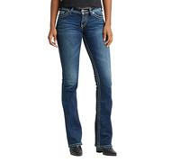 Silver Jeans Co. Jeans bootcut a vita media Suki da donna, indaco, 36W x 34L