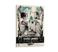 Silver Linings Playbook - Poster su tela con film drammatico romantico, decorazione artistica da parete (6), poster artistici su tela, decorazione da parete per la casa, poster decorativi moderni per