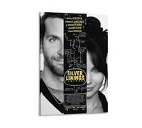Silver Linings Playbook - Poster su tela con film drammatico romantico, decorazione artistica da parete (4), poster decorativo da parete con stampa artistica da parete, decorazione moderna, 20 x 30 cm