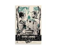 Silver Linings Playbook - Poster su tela, motivo: film drammatico romantico, decorazione artistica da parete (6), fantastiche opere d'arte da appendere, 50 x 75 cm