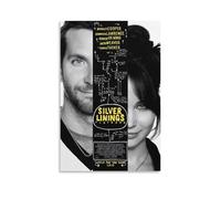 Silver Linings Playbook - Poster su tela, motivo: film drammatico romantico, decorazione artistica da parete (4), fantastiche opere d'arte da appendere, 20 x 30 cm