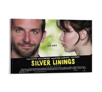 Silver Linings Playbook - Poster su tela, motivo: film drammatico romantico, decorazione artistica da parete (5), poster decorativo moderno per la casa, 60 x 90 cm