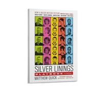 Silver Linings Playbook - Poster su tela, motivo: film drammatico romantico, decorazione artistica da parete (3), stampa artistica da parete su tela, poster moderno per camera da letto, 50 x 75 cm