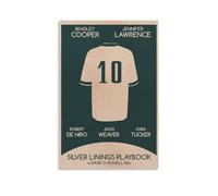 Silver Linings Playbook - Poster su tela, motivo: film drammatico romantico, decorazione artistica da parete (1), stampa artistica da parete su tela, opera d'arte per la stanza, 60 x 90 cm