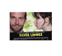 Silver Linings Playbook - Poster su tela, motivo: film drammatico romantico, decorazione artistica da parete (5), stampa artistica su tela, poster decorativo moderno per la casa, 40 x 60 cm