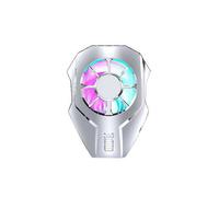 (Silver) Mobile Phone Mini Cooling Fan Radiator Turbo Hurricane Universal Phone Cooler