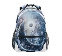 Silver Moon Circle Zaino per bambini per ragazzi ragazze studenti grandi zaini per la scuola elementare borsa a tracolla borsa per libri