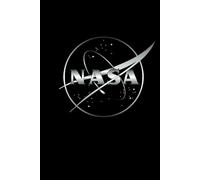 Silver Nasa Mark: A5 squared notebook with margins in a beautiful hard cover | for school pupils and students | 160 pages