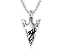 Silver Owl Elephant Highland Raven Raven Wolf Hamsa Arrowhead collane a sospensione Viking Vintage Gioielli Regali per uomini Donne