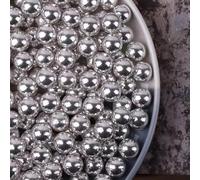 Silver Pearl DIY Cake Baking Sprinkles Silver Love Wedding Cake Decoration-14mm Silver Beads,1kg