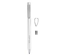 Silver Pen for Tablet Pro 6 5 4 3, 2048 Pressure Sensitivity, 2 Buttons, Touch Screen Digital Pen with 2 Nibs, accurate Drawing and Writing