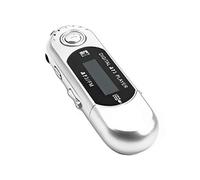 (Silver) Portable USB MP3 Player 8GB Player HiFi Stereo Sound MP3 Music Player Beautiful USB MP3 Player Exquisite Workmanship Silver