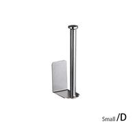 (Silver-S) Toilet Steel Toilet Paper Roll Holder Wall Mount Bathroom Accessory