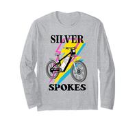 Silver Spokes E-Bike Riders Senior Group Cruising Style Maglia a Manica
