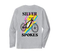 Silver Spokes E-Bike Riders Senior Group Cruising Style Maglia a Manica