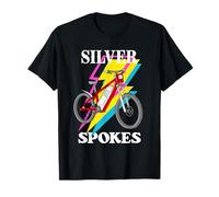 Silver Spokes E-Bike Riders Senior Group Cruising Style Maglietta