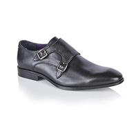 Silver Street London Bourne, Scarpa Monk Uomo, Nero, 42 EU