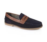 Silver Street London Mocassini e mocassini da uomo in pelle casual e formale, leggeri, disponibili nelle taglie da 7 a 12, Marina Militare An, 42 2/3 EU