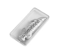 Silver Tea Fish, Desktop Ornament Decor, Brewing Collectible Statue, Home Accessory, affidabile Display Fixture, Easy Place Supply, Portable Shelf Gear, for Office Study Living Room Collectors 5,5 x