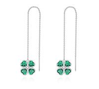 Silver Threader Earring Dangle Drop Tassel Pull Through Earrings for Women
