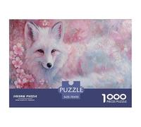 Silver Volpe Puzzle 1000 Pezzi Gioco di Sfida per Adulti e over 12 Anni Sogno Puzzle per il Divertimento Familiare Regalo per la Decorazione Domestica 70x50cm 1000pcs