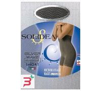 Solidea Pantaloncino Vita Alta Nero Cellulite Control Silver Wave High Waist Short Art. 0448A5 Size M