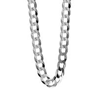 SilverAmber Jewellery Gran Bretagna - Made in Italy - Argento Sterling 925 - Catenina a maglia barbazzale spessa 3 mm o 4 mm per uomo e donna - Unisex - PD-IT (24,00, catena a maglia barbazzale più