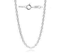 SilverAmber Jewellery - Made in Italy - Catena a corda in argento 925 da 1,7 mm con rivestimento antiossidante - GCH013, 18 inches, Argento, Nessuna pietra preziosa