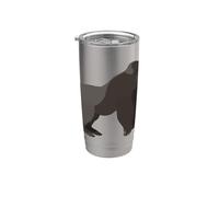Silverback Gorilla Silver Primate Ape Bicchiere termico in acciaio inox doppia parete