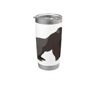 Silverback Gorilla Silver Primate Ape Bicchiere termico in acciaio inox doppia parete