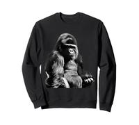 Silverback Gorilla Silver Primate Ape Felpa