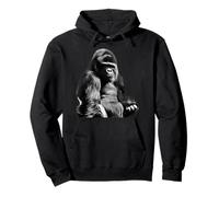Silverback Gorilla Silver Primate Ape Felpa con Cappuccio