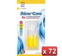 SILVERCARE. 12 CONFEZIONI - SCOVOLINO INTERDENTALE FINE PZ.6 0000000137154