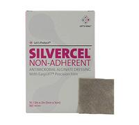 Silvercel D7706 - Medicazione non aderente, 5 cm x 5 cm, confezione da 10
