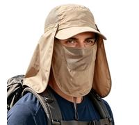 SilverChry Cappello da Sole Uomo con Protezione per Il Collo, 3 in 1 Cappello Anti UV Uomo, Cappello Estivo,Protezione UV Upf50+, Perfetto per Escursionismo,Pesca,Campeggio e Giardinaggio (Kaki)