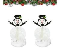 SilverChry Confezione da 2 Albero di Natale in Crescita Magico, Albero di Carta Magico, Mini Decorazione per Albero di Natale,Albero di Natale in Crescita Fai-da-Te per Ragazzi e Ragazze (Bianco)