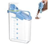 SilverChry Contenitore Crocchette, 2.8L Porta Crocchette Gatto, Porta Crocchette per Cani con Misurino, Contenitore Ermetico Grande, Bidone Crocchette Cane, Può Essere Utilizzato per i Cereali