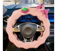 SilverChry Coprivolante in Peluche 15in (38cm), Peloso Universale, Copristerzo Auto Decorato (Rosa)