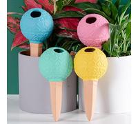 SilverChry Irrigazione a Goccia Automatica, Coni Annaffiatori per Vasi, Dosatore Acqua Piante, Sfere per Irrigazione, Automatiche per Irrigazione Piante, Vasi Terracotta per Giardino Balcone (Cuore)