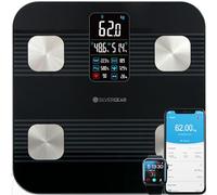 Silvergear® Bilancia Impedenziometrica Professionale Smart Con App | 17 Funzioni: Massa Grassa, Muscolare, BMI, Peso, Peso Osseo, BMR