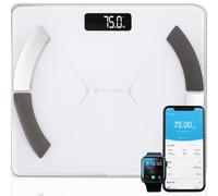 Silvergear® Bilancia Pesapersone Digitale | Bilancia Impedenziometrica Professionale per Massa Magra e Grassa | Bilancia Smart Bluetooth con App | BMI, Peso, Acqua, Proteine, Peso Osseo, BMR
