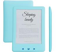 Silvergear® Ebook Reader con Retroilluminazione | Touchscreen E-Ink da 6 Pollici | Memoria da 4 GB per 3000+ E-Books | Antiriflesso e Leggero | Blu