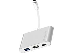 SilverHT Logan 4K+ Adaptador USB Tipo C a USB 3.0/USB-C/HDMI 4K
