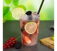 Silverkitchen 25 bicchieri da 300 ml, infrangibili, riutilizzabili, da cocktail, da long drink, trasparenti in plastica PP, Made in Germany