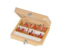 Silverline 0.6cm TCT Punta Del Router Set 12pce Fai da Te Potenza Accessori