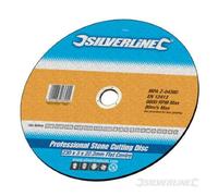 Silverline, 103698, disco abrasivo professionale per pietra, piatto, 300 x 3,5 x 25,4 mm