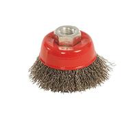 Silverline 179055 - Spazzola a tazza per smerigliatrici, in acciaio