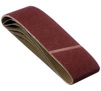 Silverline 186813 5 Nastri Abrasivi, 100 x 915 mm, Grana 80